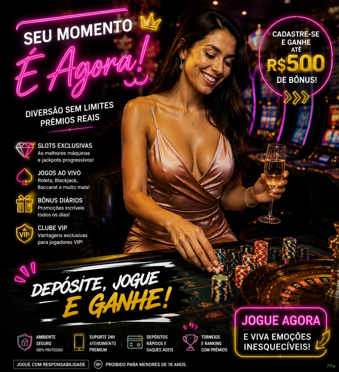 Interface do cassino ao vivo
